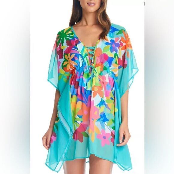 Bleu Rod Beattie Women's Away We Go Caftan Swim Coverup - Picture 1 of 6